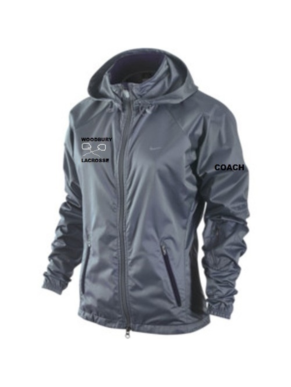 Nike Storm Fit Ripstop Running Reflective Hooded Jacket Womens XL Lacrosse Train